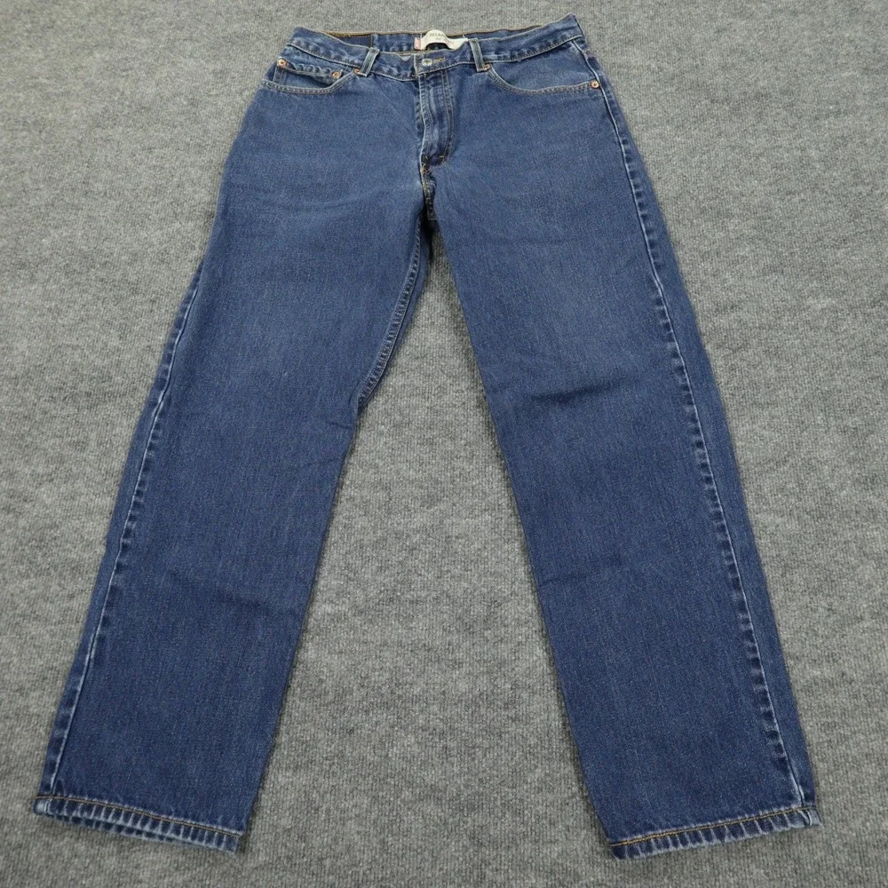 Vintage Levi's 550 Jeans Mens 34x30 Blue Relaxed Fit Tapered Leg Medium Wash Y2K